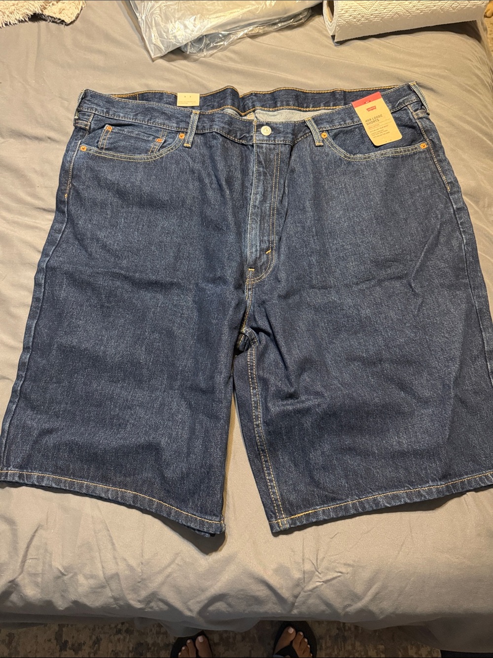 Levi's Dark Blue Denim Jean Shorts